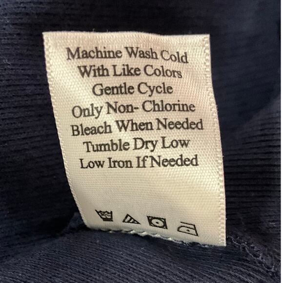 Women's Coldwater Creek 1/4 Zip Sweater 1X - 16W-18W Navy Knit Double Collared - Picture 5 of 9